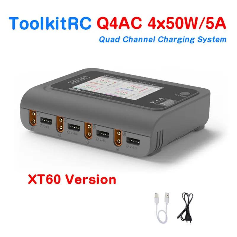 ToolkitRC-Q4AC  XT60 , IPS    ÷ 4x50w 5A AC 100W 4 Ʈ DC Ʈ 